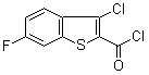 3-氯-6-氟苯并[b]噻吩-2-甲酰氯分子结构 (CAS 34576-83-5)