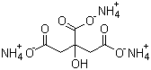 Triammonium citrate molecular structure (CAS 3458-72-8)