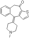 Ketotifen molecular structure (CAS 34580-13-7)