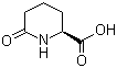 结构式 CAS# 34622-39-4, (S)-2-哌啶酮-6-羧酸
