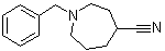 Hexahydro-1-(phenylmethyl)-1H-azepine-4-carbonitrile molecular structure (CAS 346735-00-0)