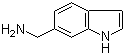 1H-Indole-6-methanamine molecular structure (CAS 3468-17-5)