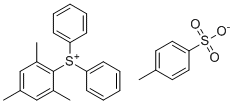Mesityldiphenylsulfonium 4-methylbenzenesulfonate molecular structure (CAS 347841-51-4)