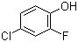 结构式 CAS# 348-62-9, 4-氯-2-氟苯酚; 2-氟-4-氯苯酚