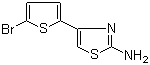 2-(2-氨基-4-噻唑基)-5-溴噻吩分子结构 (CAS 34801-14-4)