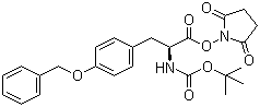 structure of CAS# 34805-19-1, Boc-O-Benzyl-L-tyrosine hydroxysuccinimide ester;Boc-Tyr(Bzl)-OSu
