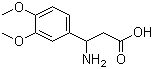 3-Amino-3-(3,4-dimethoxyphenyl)propionic acid molecular structure (CAS 34841-09-3)