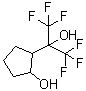 2-羟基-alpha,alpha-二(三氟甲基)环戊烷甲醇分子结构 (CAS 34844-38-7)