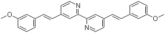 4,4'-Bis[2-(3-methoxyphenyl)ethenyl]-2,2'-bipyridine molecular structure (CAS 349545-75-1)