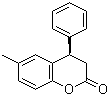 (4S)-6-甲基-4-苯基色满-2-酮分子结构 (CAS 349547-18-8)