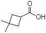 3,3-二甲基环丁烷甲酸分子结构 (CAS 34970-18-8)
