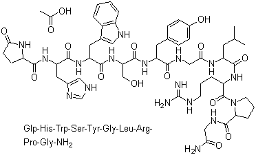 结构式 CAS# 34973-08-5, 醋酸戈那瑞林