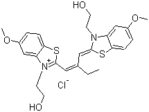 Red sensitizing dye SR10# molecular structure (CAS 34979-98-1)