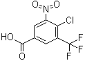 structure of CAS# 350488-79-8, 4-Chloro-5-nitro-3-trifluoromethylbenzoic acid