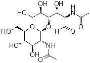 structure of CAS# 35061-50-8, N,N'-Diacetylchitobiose;Bis(N-acetyl)chitobiose; Chitobiose diacetate; Chitobiose, N,N'-diacetyl-; Di-N-acetyl-D-chitobiose; Di-N-acetylchitobiose; N,N'-Diacetyl-D-chitobiose