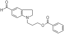 1-[3-(Benzoyloxy)propyl]-2,3-dihydro-1H-indole-5-carboxaldehyde molecular structure (CAS 350797-52-3)
