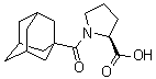 1-(Tricyclo[3.3.1.13,7]dec-1-ylcarbonyl)-L-proline molecular structure (CAS 35084-48-1)