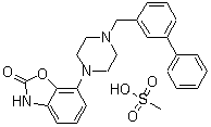 结构式 CAS# 350992-13-1, 甲磺酸联苯芦诺