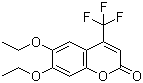 6,7-乙氧基-4-(三氟甲基)香豆素分子结构 (CAS 351002-66-9)