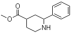 2-苯基-4-哌啶羧酸甲酯分子结构 (CAS 351003-06-0)