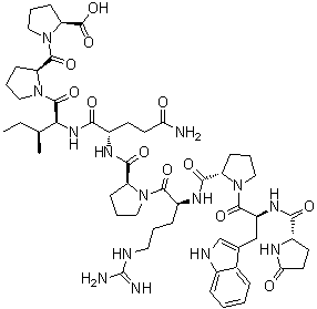 结构式 CAS# 35115-60-7, 血管舒缓激肽-增强肽 9a