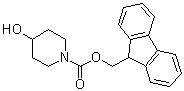 4-Hydroxy-1-piperidinecarboxylic acid 9H-fluoren-9-ylmethyl ester molecular structure (CAS 351184-42-4)