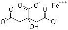柠檬酸铁分子结构 (CAS 3522-50-7)