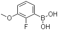 结构式 CAS# 352303-67-4, 2-氟-3-甲氧基苯硼酸