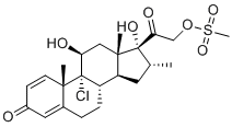 Icomethasone 21-Mesylate molecular structure (CAS 352315-75-4)
