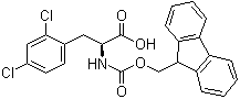 2,4-Dichloro-N-[(9H-fluoren-9-ylmethoxy)carbonyl]-L-phenylalanine molecular structure (CAS 352351-62-3)