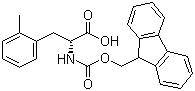 structure of CAS# 352351-63-4, Fmoc-2-methyl-D-phenylalanine;Fmoc-D-2-methylphe; 2-(9H-Fluoren-9-ylmethoxycarbonylamino)-3-(2-methylphenyl)propanoic acid