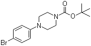 结构式 CAS# 352437-09-3, 1-叔丁氧羰基-4-(4-溴苯基)哌嗪