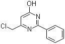 6-(氯甲基)-2-苯基嘧啶-4-醇分子结构 (CAS 35252-98-3)