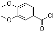 3,4-二甲氧基苯甲酰氯分子结构 (CAS 3535-37-3)