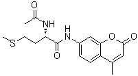 (2S)-2-(Acetylamino)-N-(4-methyl-2-oxo-2H-1-benzopyran-7-yl)-4-(methylthio)butanamide molecular structure (CAS 354152-20-8)