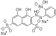 3-[(2-胂酸苯基)偶氮]-4,5-二羟基-2,7-萘二磺酸二钠盐分子结构 (CAS 3547-38-4)