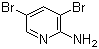 结构式 CAS# 35486-42-1, 2-氨基-3,5-二溴吡啶