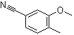 4-甲基-3-甲氧基苯甲腈分子结构 (CAS 3556-60-3)