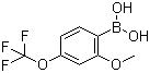 2-Methoxy-4-trifluoromethoxyphenylboronic acid molecular structure (CAS 355836-10-1)