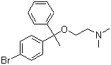 1-(2-二甲基氨基乙氧基)-1-(对溴苯基)-1-苯基乙烷分子结构 (CAS 3565-72-8)