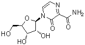 3,4-二氢-3-氧代-4-beta-D-呋喃核糖基-2-吡嗪甲酰胺分子结构 (CAS 356782-84-8)