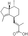 structure of CAS# 3569-10-6, Valerenic acid;(2E)-3-[(4S,7R,7aR)-2,4,5,6,7,7a-Hexadydro-3,7-dimethyl-1H-inden-4-yl]-2-methyl-2-propenoic acid