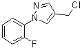 4-(Chloromethyl)-1-(2-fluorophenyl)-1H-pyrazole molecular structure (CAS 35715-72-1)