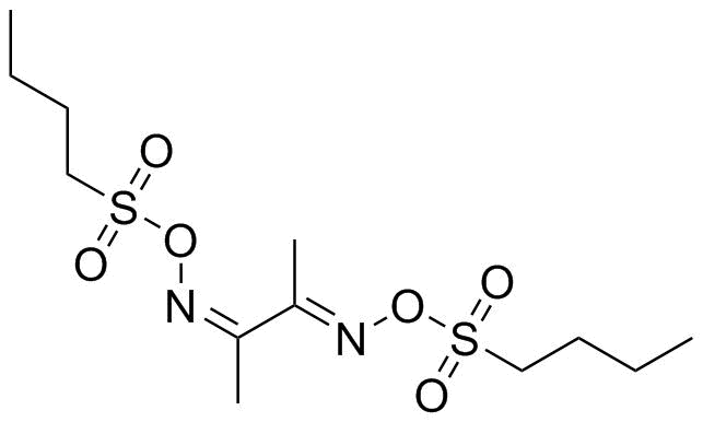 2,3-Butanedione bis[O-(butylsulfonyl)oxime] molecular structure (CAS 357164-86-4)