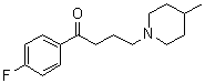 structure of CAS# 3575-80-2, Melperone;4'-Fluoro-4-(4-methylpiperidino)butyrophenone; Buronil; Buronon; FG 5111; Flubuperone; Melperone; Methylperone; gamma-(4-Methylpiperidino)-p-fluorobutyrophenone