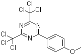 2-(4-甲氧基苯基)-4,6-双(三氯甲基)-S-三嗪分子结构 (CAS 3584-23-4)