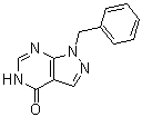 1,5-Dihydro-1-(phenylmethyl)-4H-pyrazolo[3,4-d]pyrimidin-4-one molecular structure (CAS 35877-37-3)