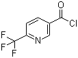 structure of CAS# 358780-13-9, 6-(Trifluoromethyl)nicotinoyl chloride;6-(Trifluoromethyl)pyridine-3-carbonyl chloride