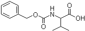 N-苄氧羰基-DL-缬氨酸分子结构 (CAS 3588-63-4)