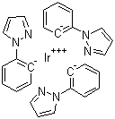 三(1-苯基吡唑)合铱分子结构 (CAS 359014-72-5)